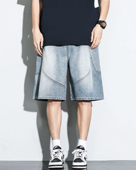 Baggy Denim Shorts Mens