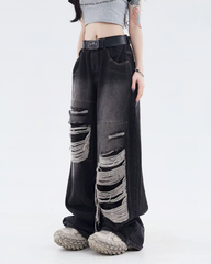 Baggy Ripped Jeans Womens