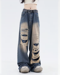 Baggy Ripped Jeans Womens