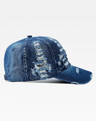 Denim Distressed Cap