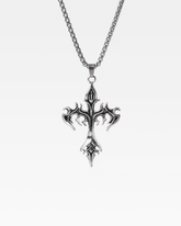 Flame Cross Necklace