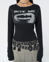 Grunge Long Sleeve Top