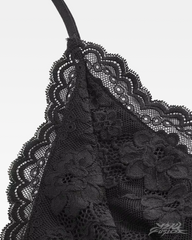 Lace Ruched Halter Top