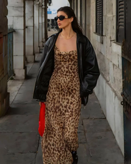 Leopard Print Maxi Dress