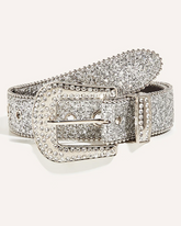 Silver Rhinestone Belt