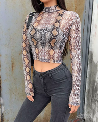 Snake Print Top