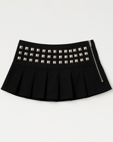 Studded Mini Skirt