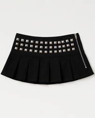 Studded Mini Skirt