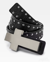 Y2K Belt With Cross Buckle