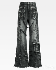 Y2K Grunge Flare Jeans