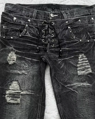 Y2K Lace Up Jeans