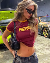 Y2K Portugal Crop Top