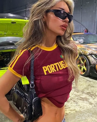 Y2K Portugal Crop Top