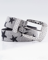 Y2K Rhinestone Star Belt