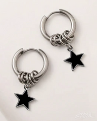 Y2K Star Hoop Earrings