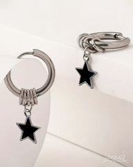 Y2K Star Hoop Earrings