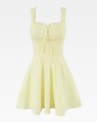 Yellow Corset Mini Dress