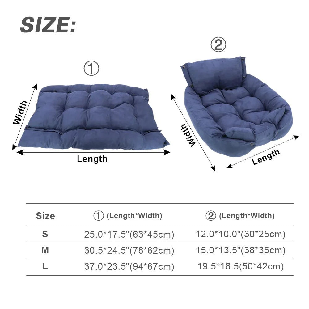 3-in-1 Multifunction Dog Bed Mat