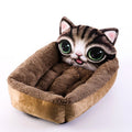 3D Cartoon Shape Dog and Cat Bathtub-Style Bed