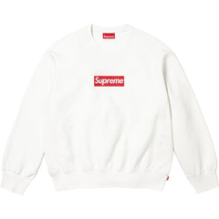 Supreme Box Logo Crewneck – Off-White/Red