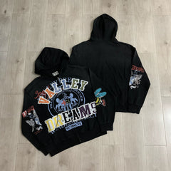 Vale Forever "Valley Dreams Emblem" Vintage Zip-Up Hoodie (Black)