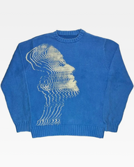 Abstract Face Sweater