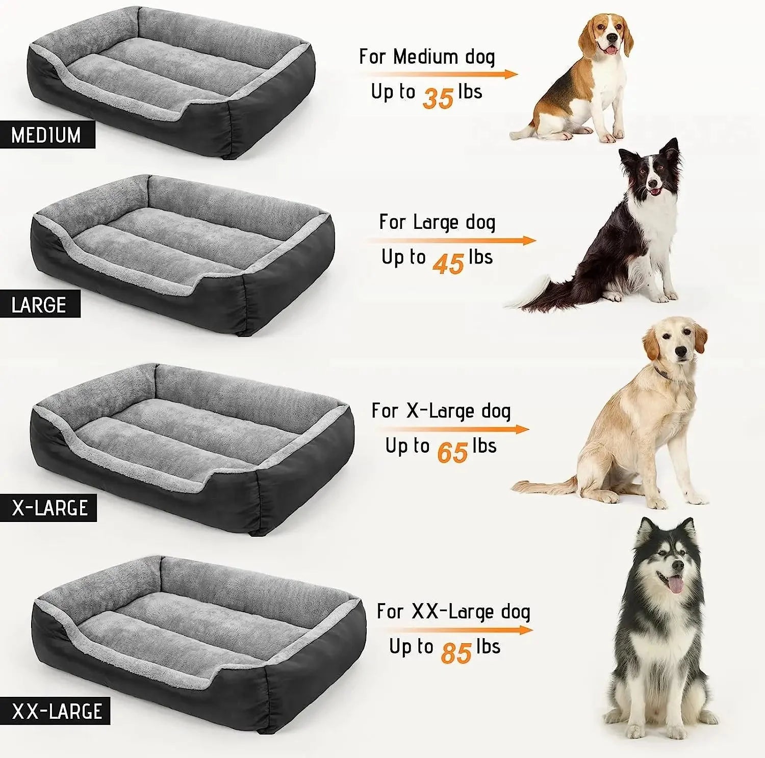 ATUBAN Large Orthopedic Cat Bed