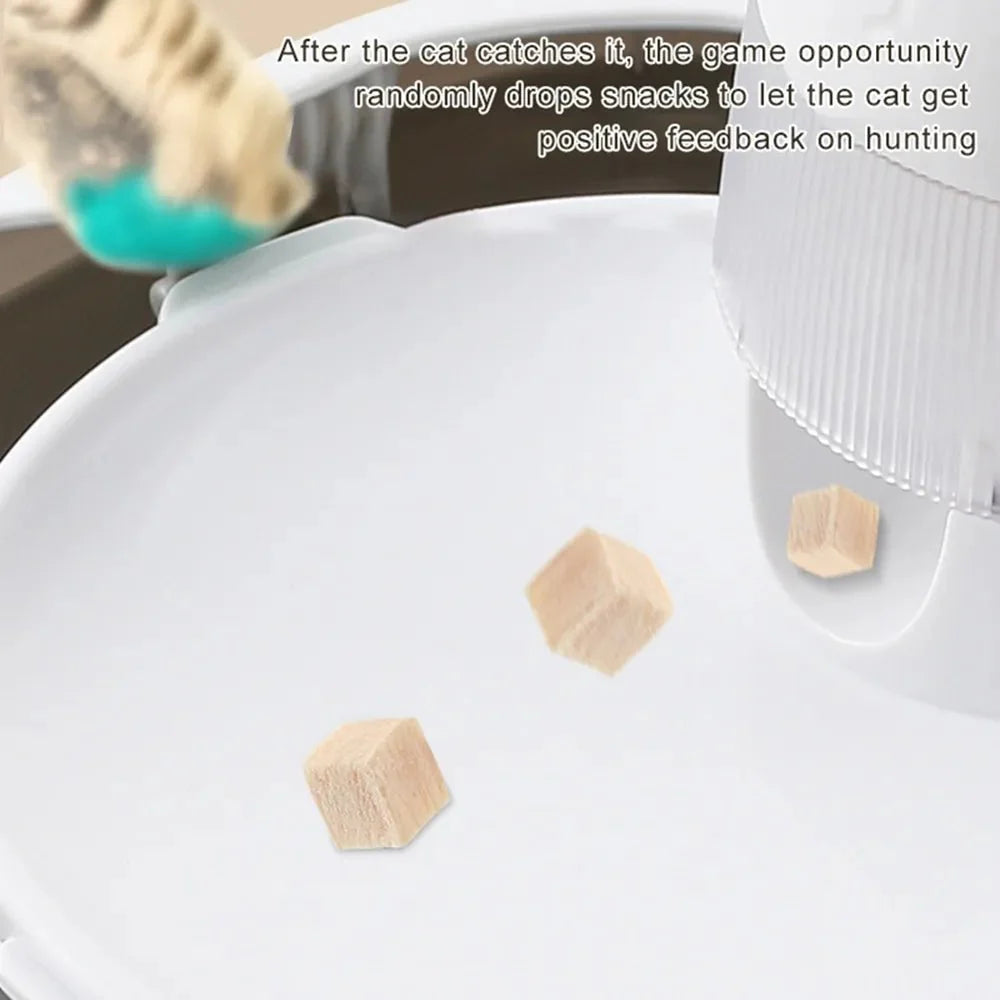 Automatic Pet Feeder Electric Flutter Rotating Kitten Toy