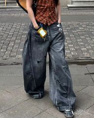 Baggy Black Jeans Y2K