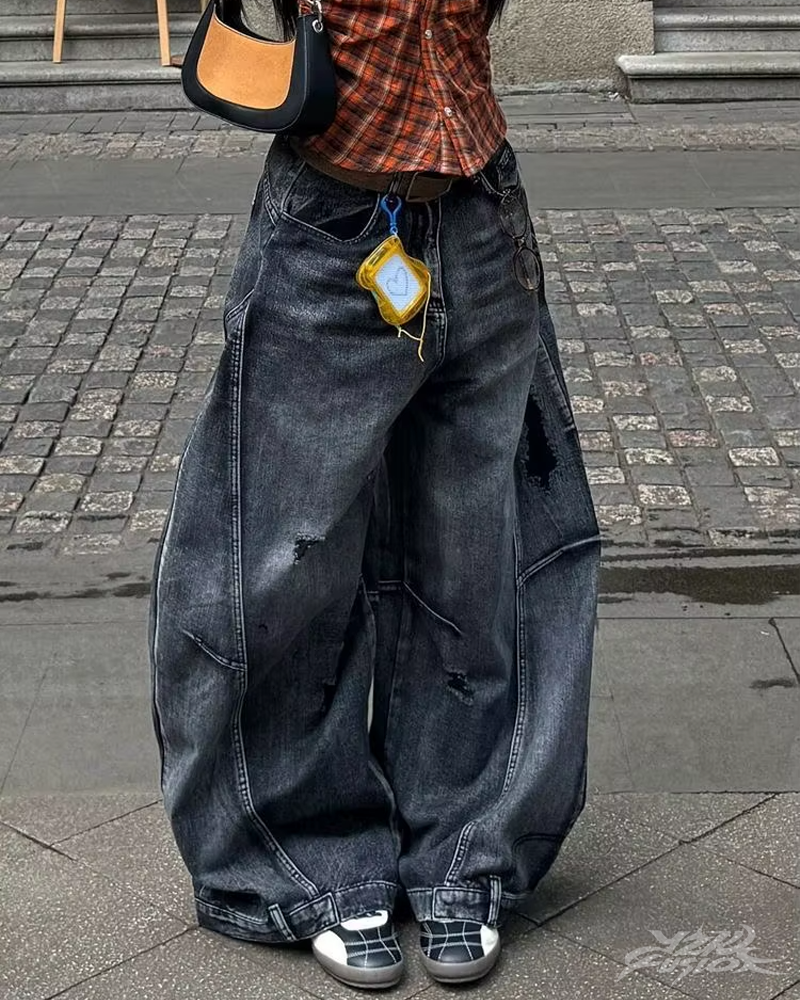 Baggy Black Jeans Y2K