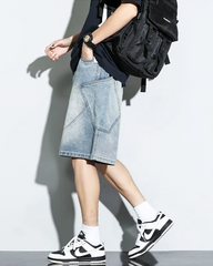 Baggy Denim Shorts Mens