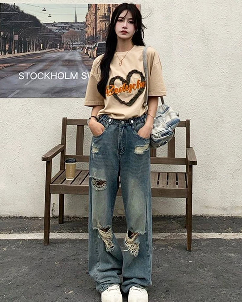 Baggy Distressed Jeans