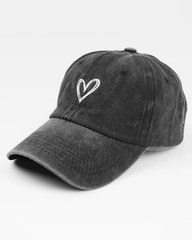 Baseball Cap With Heart