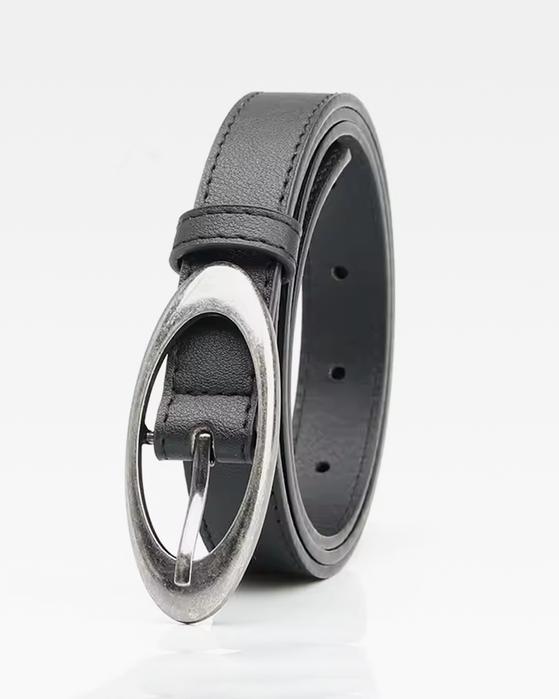 Belt With Oval Buckle
