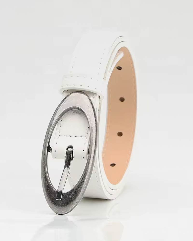 Belt With Oval Buckle