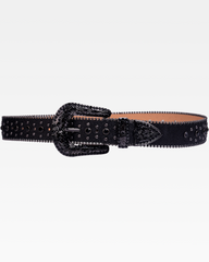 Black Rhinestone Belt