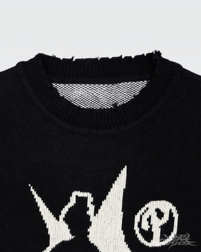 Black Y2K Sweater