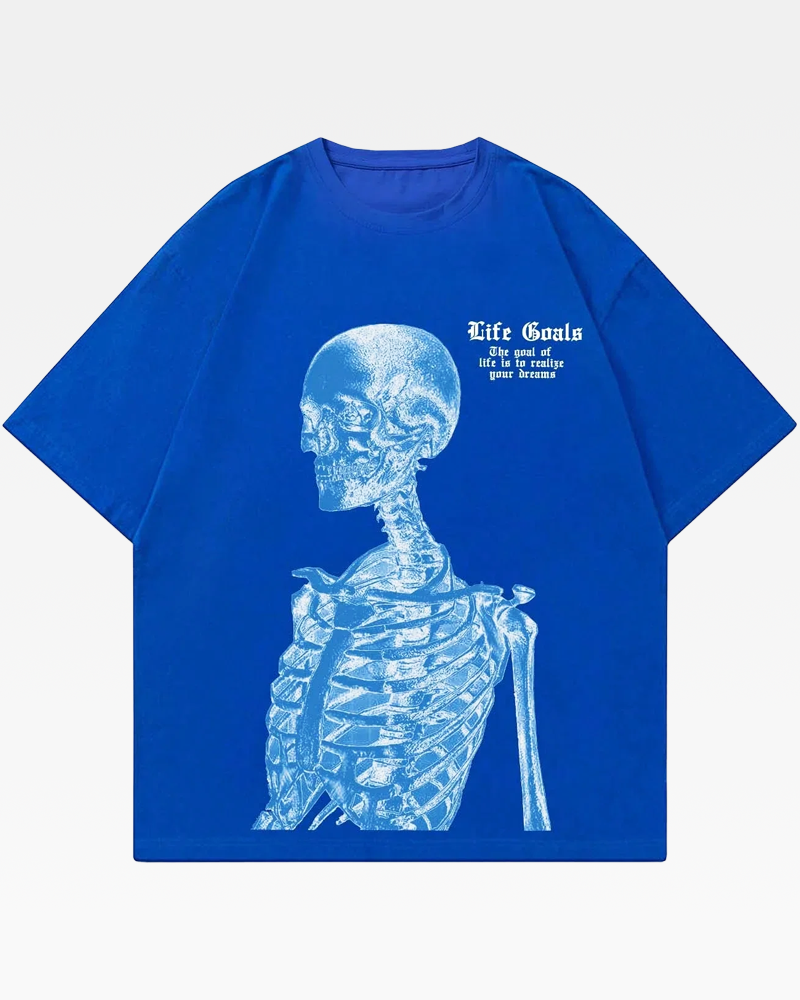 Blue Skeleton Shirt