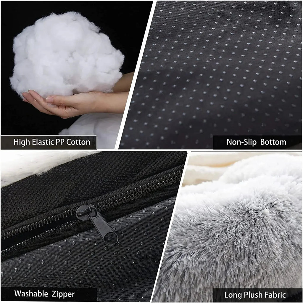 Calming Non-Slip Sofa Plush Cat and Dog Bed