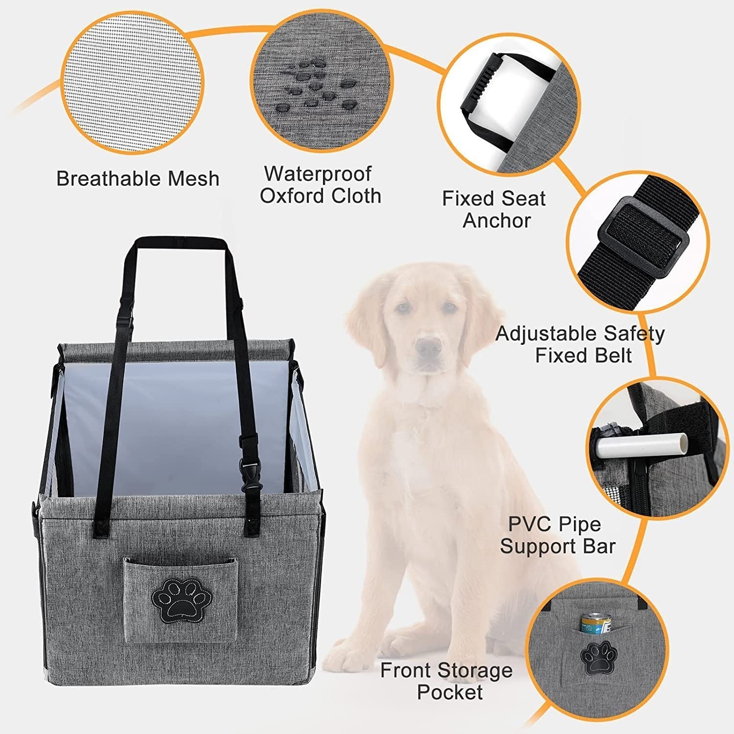 Car Pet Cage Waterproof Dog Basket for Dogs