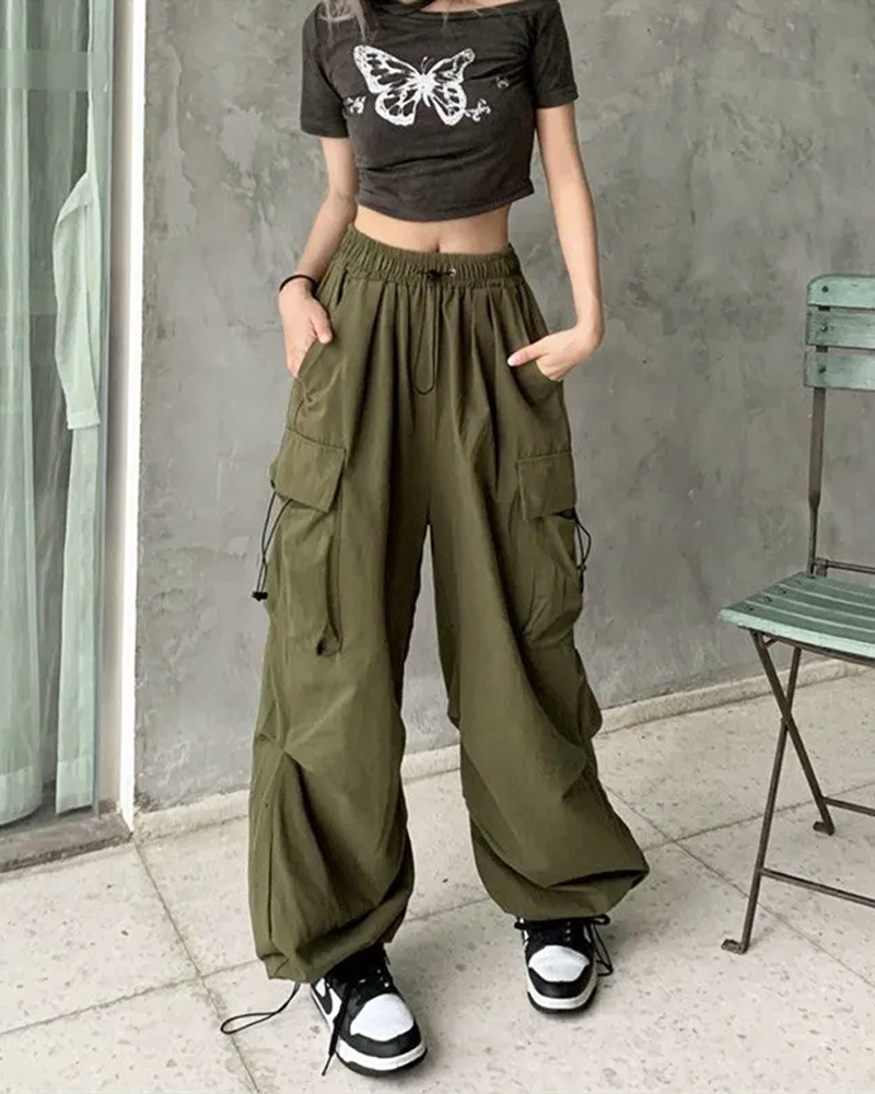 Cargo Parachute Pants