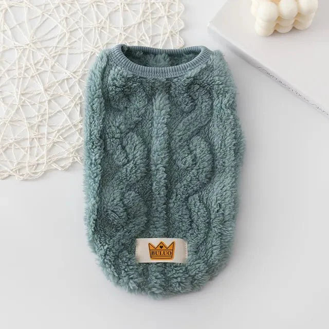Cat Winter Fleece Cardigan Sweater