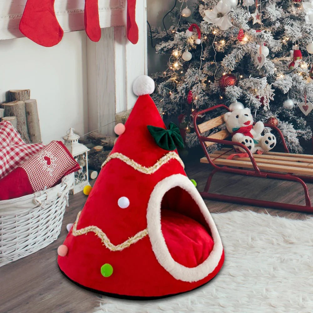 Cozy Christmas Tree Bed