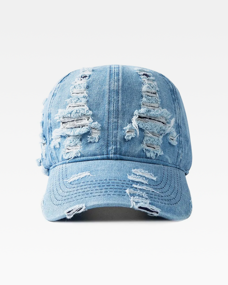 Denim Distressed Cap