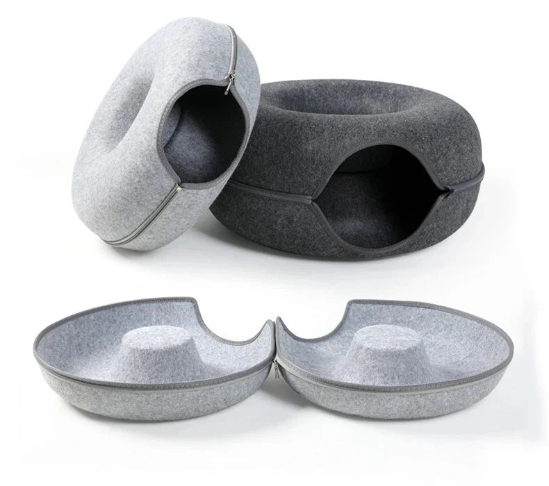Donut Cat Bed and Tunnel