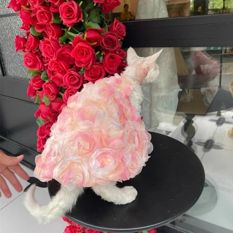Double-layered & Breathable Soft Pink Rose Princess Dress