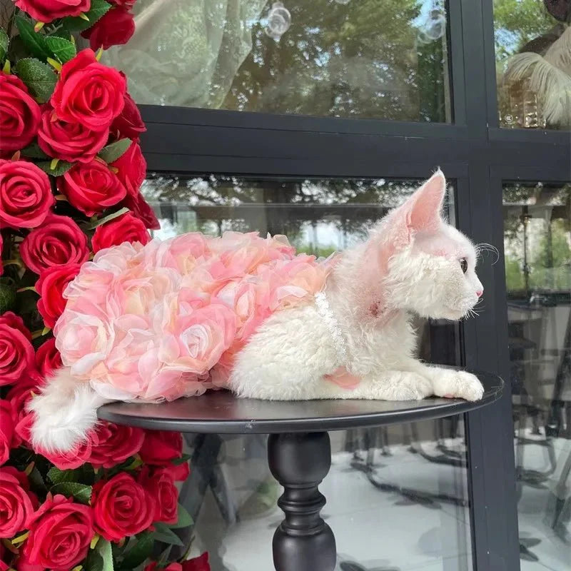 Double-layered & Breathable Soft Pink Rose Princess Dress