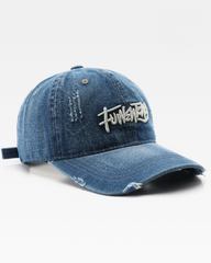 Embroidered Denim Cap