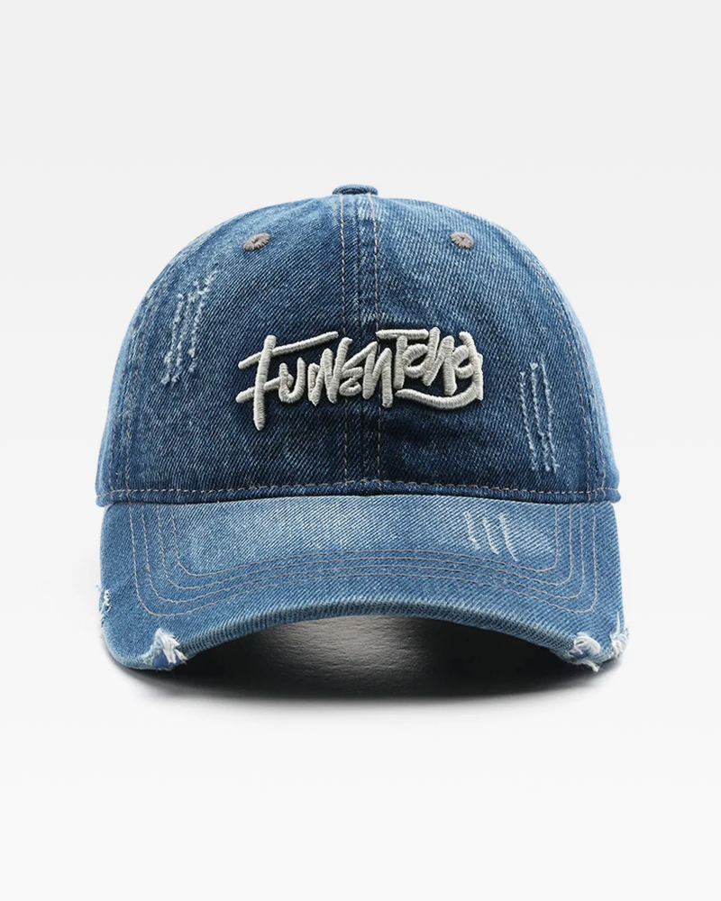 Embroidered Denim Cap