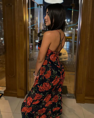 Floral Mesh Dress
